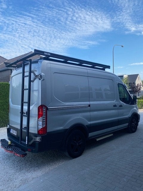 Zwarte aluminium dakdrager mobietec + elektrische opstap, Ophalen, Zo goed als nieuw