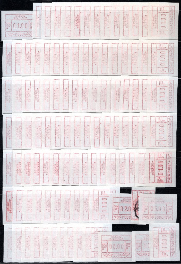 ATM 4 MNH** 1981 -  Antwerpen 1 Proefuitgifte, Postzegels en Munten, Verzenden, Postfris, Postfris