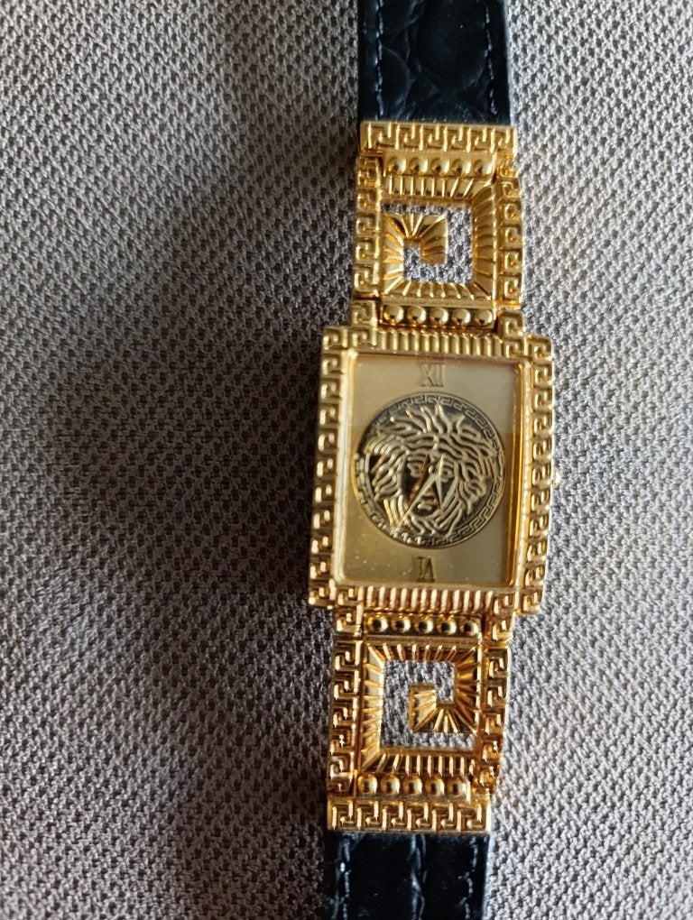 Gianni Versace Signature Vintage Medusa, Bijoux, Sacs & Beauté, Autres marques, Cuir, Comme neuf, Enlèvement