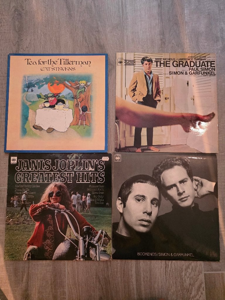Vinyl platen  janis joplin  simon garfunkel....., CD & DVD, Enlèvement ou Envoi