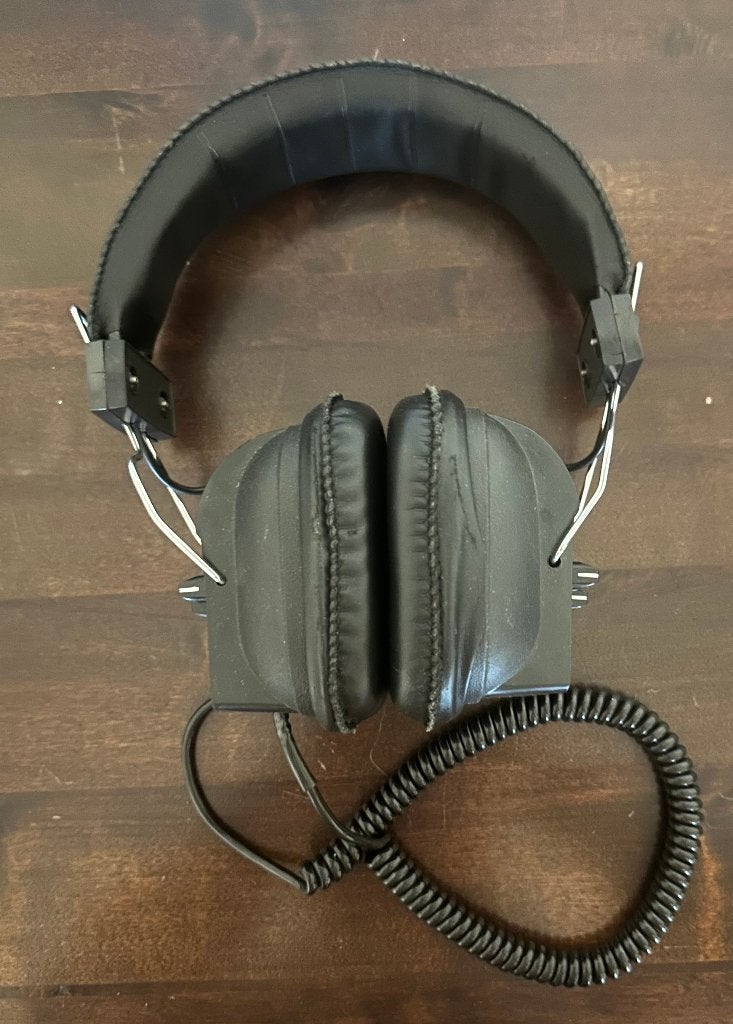 Vintage hoofdtelefoon OSIO, Audio, Tv en Foto, Hoofdtelefoons, Verstelbaar, Zo goed als nieuw, Over-ear, Zwart