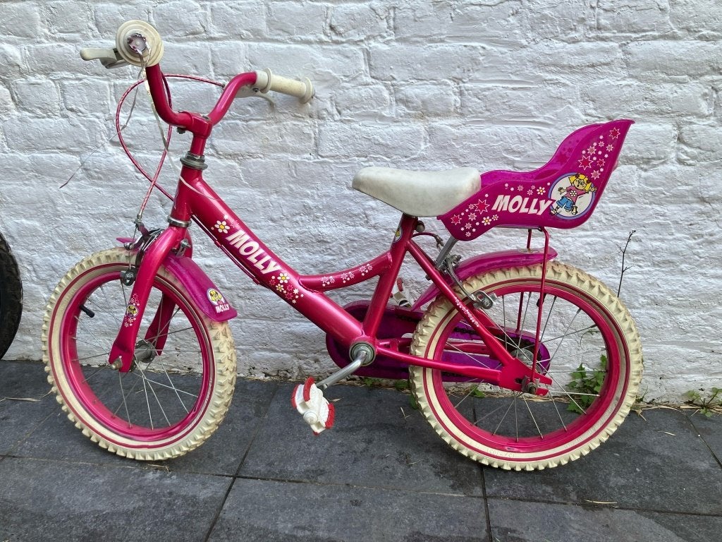 Vélo enfant rose – une belle occasion pour les vacances !, Vélos & Vélomoteurs, Enlèvement, Utilisé, Frein à rétropédalage