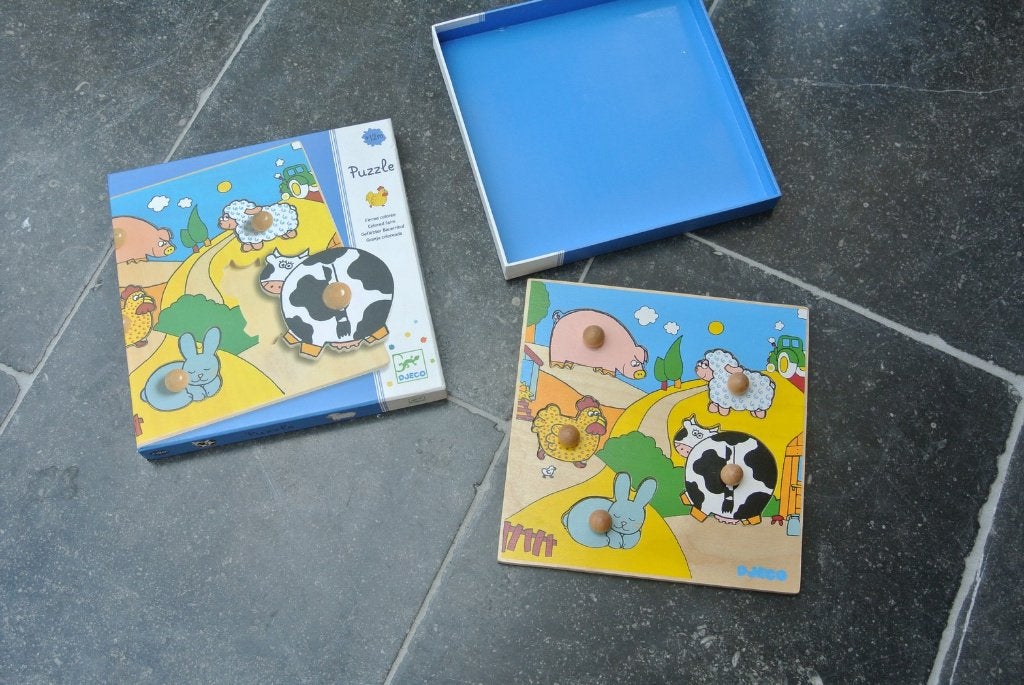 djeco dierenpuzzel, Kinderen en Baby's, Speelgoed | Educatief en Creatief, Ophalen of Verzenden
