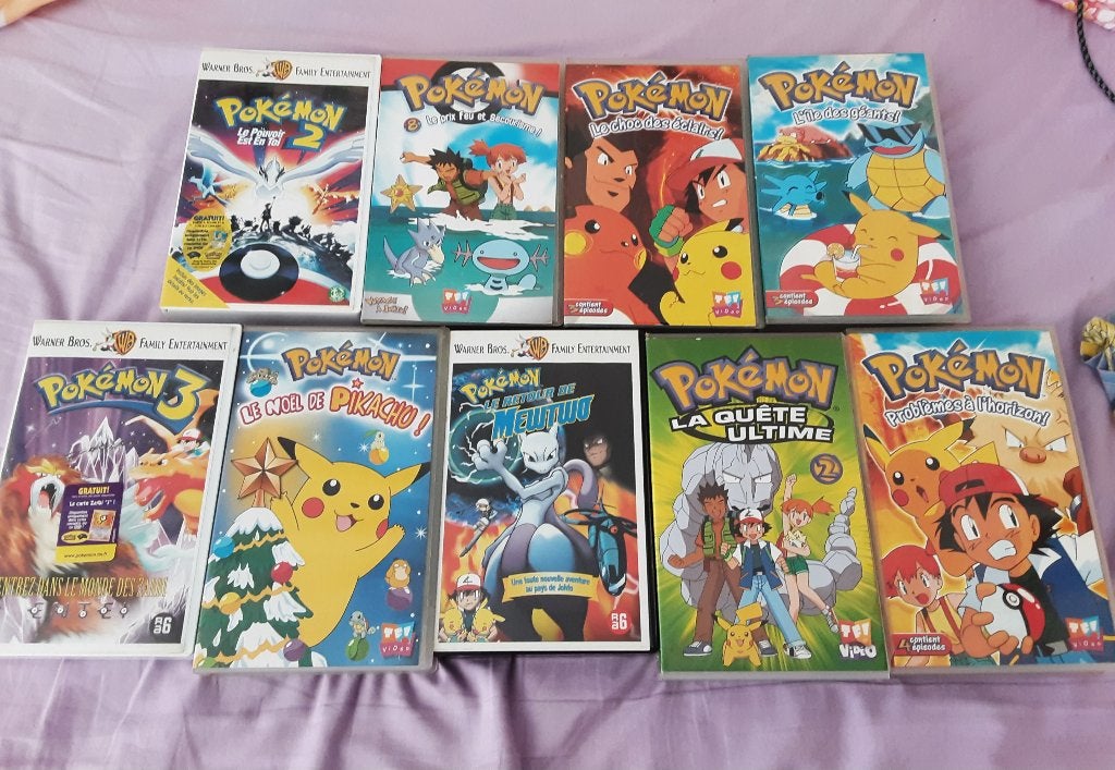 Lot de  9 cassettes  pokemon, Cd's en Dvd's, Cassettebandjes, 2 t/m 25 bandjes, Kinderen en Jeugd, Ophalen of Verzenden, Zo goed als nieuw