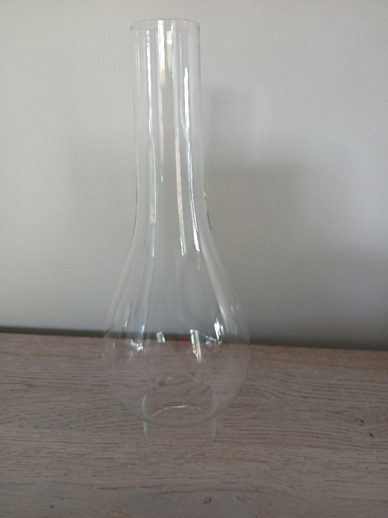 Glazen lampenkap voor olielamp, Antiek en Kunst, Ophalen of Verzenden