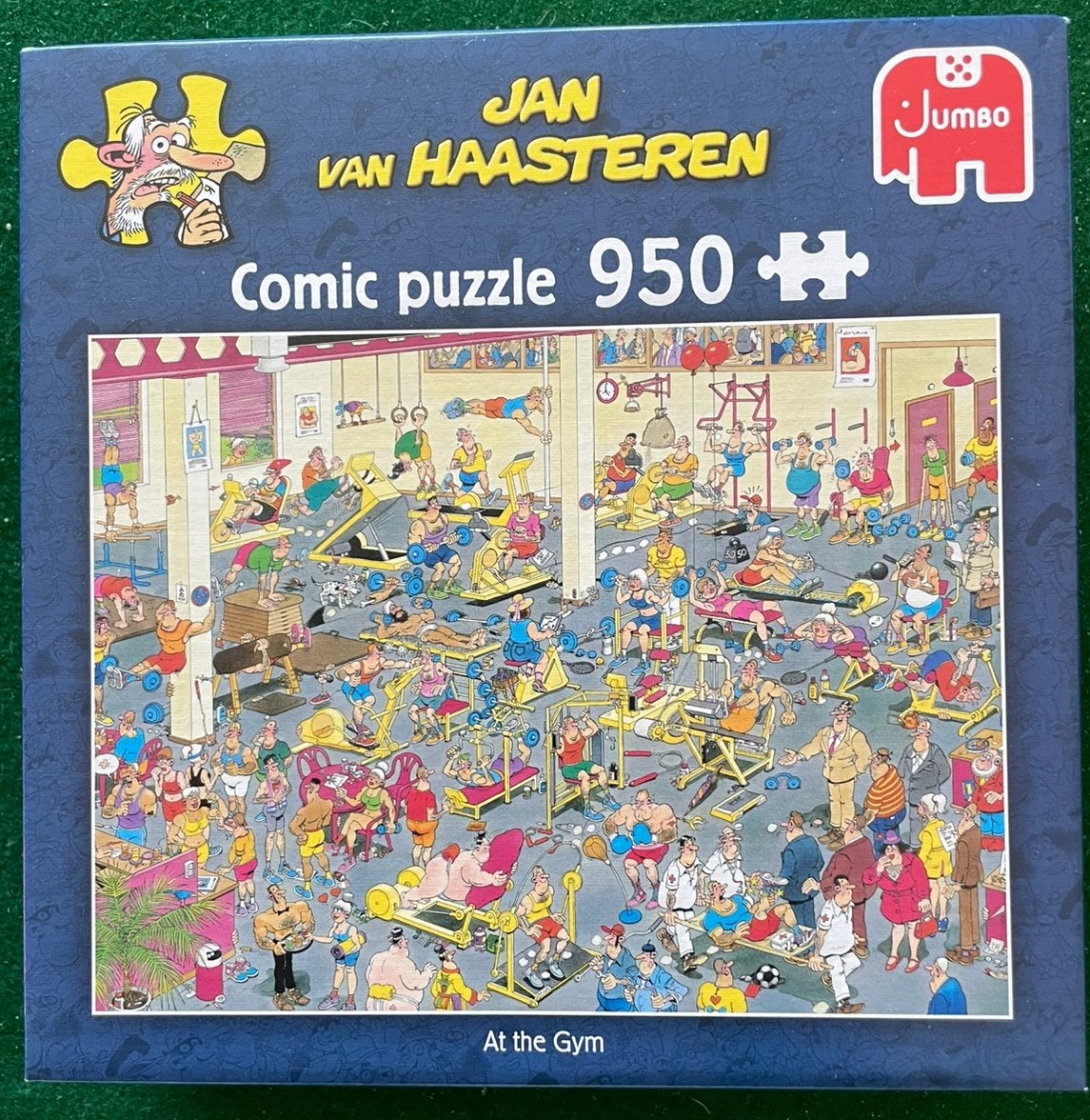 Jan van Haasteren 950 stukjes - At the Gym, Hobby en Vrije tijd, Denksport en Puzzels, Ophalen of Verzenden, Zo goed als nieuw