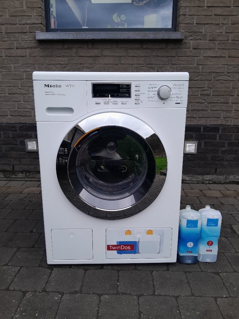 Miele was droog combinatie, 6 tot 8 kg, Ophalen, Gebruikt, 85 tot 90 cm