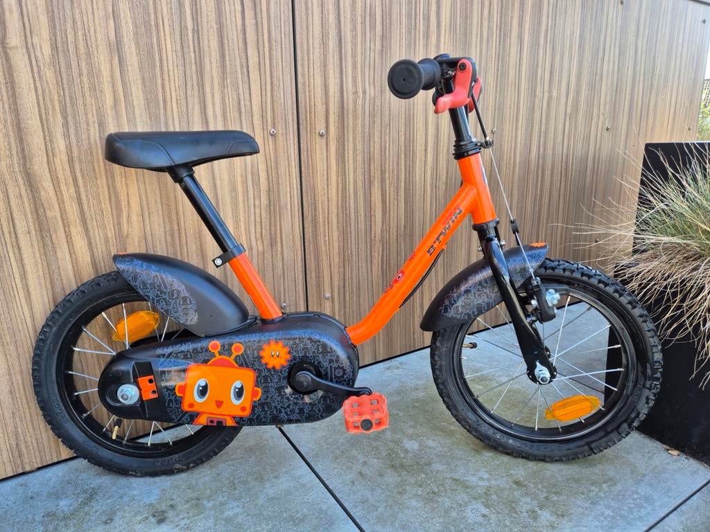 Hippe kinderfiets (16 inches), Fietsen en Brommers, Fietsen | Kinderfietsjes, Ophalen, Zijwieltjes, Btwin, 16 tot 20 inch