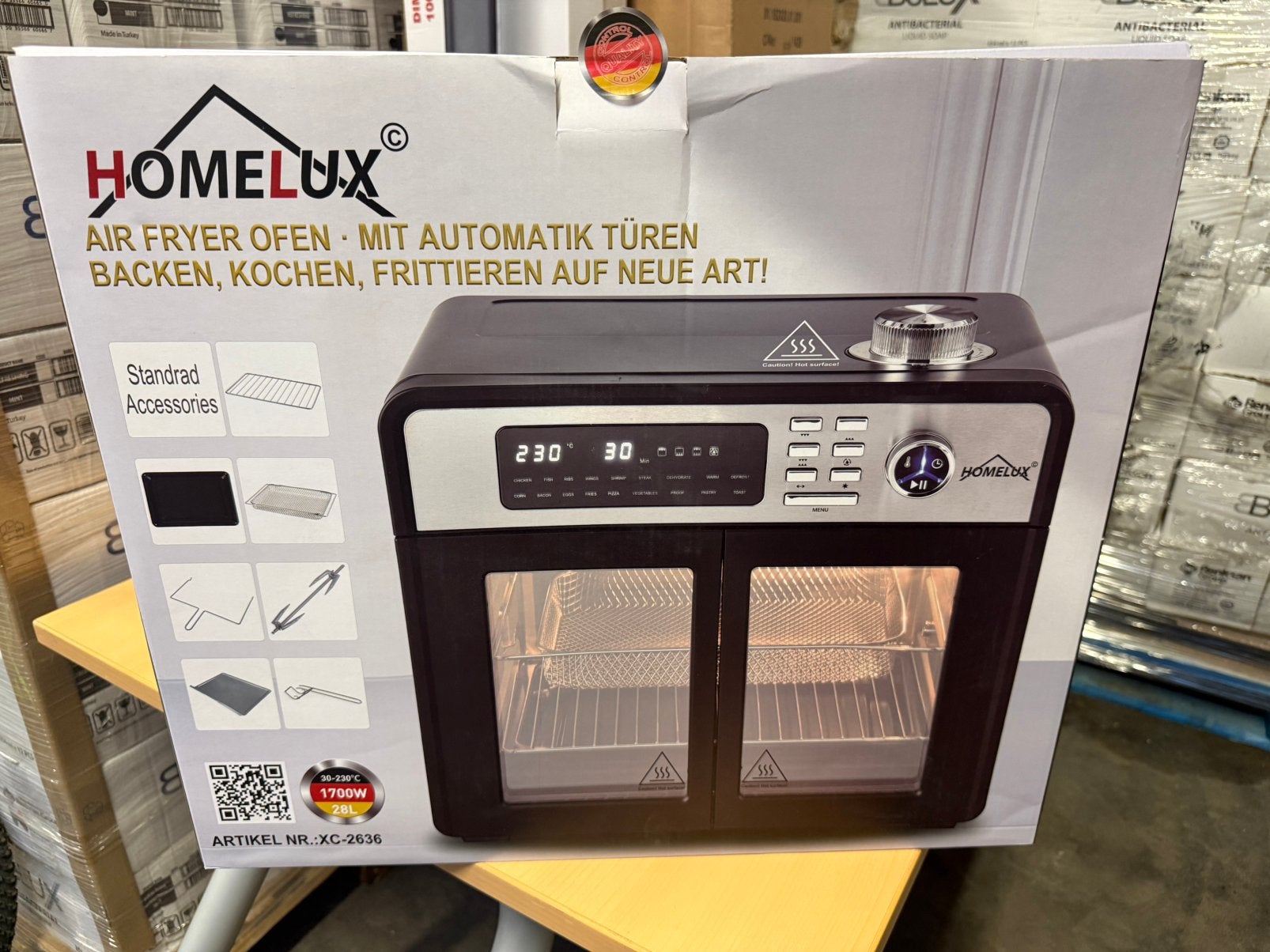 Homelux AirFryer oven, Ophalen, Minder dan 45 cm, Overige merken, Microgolffunctie