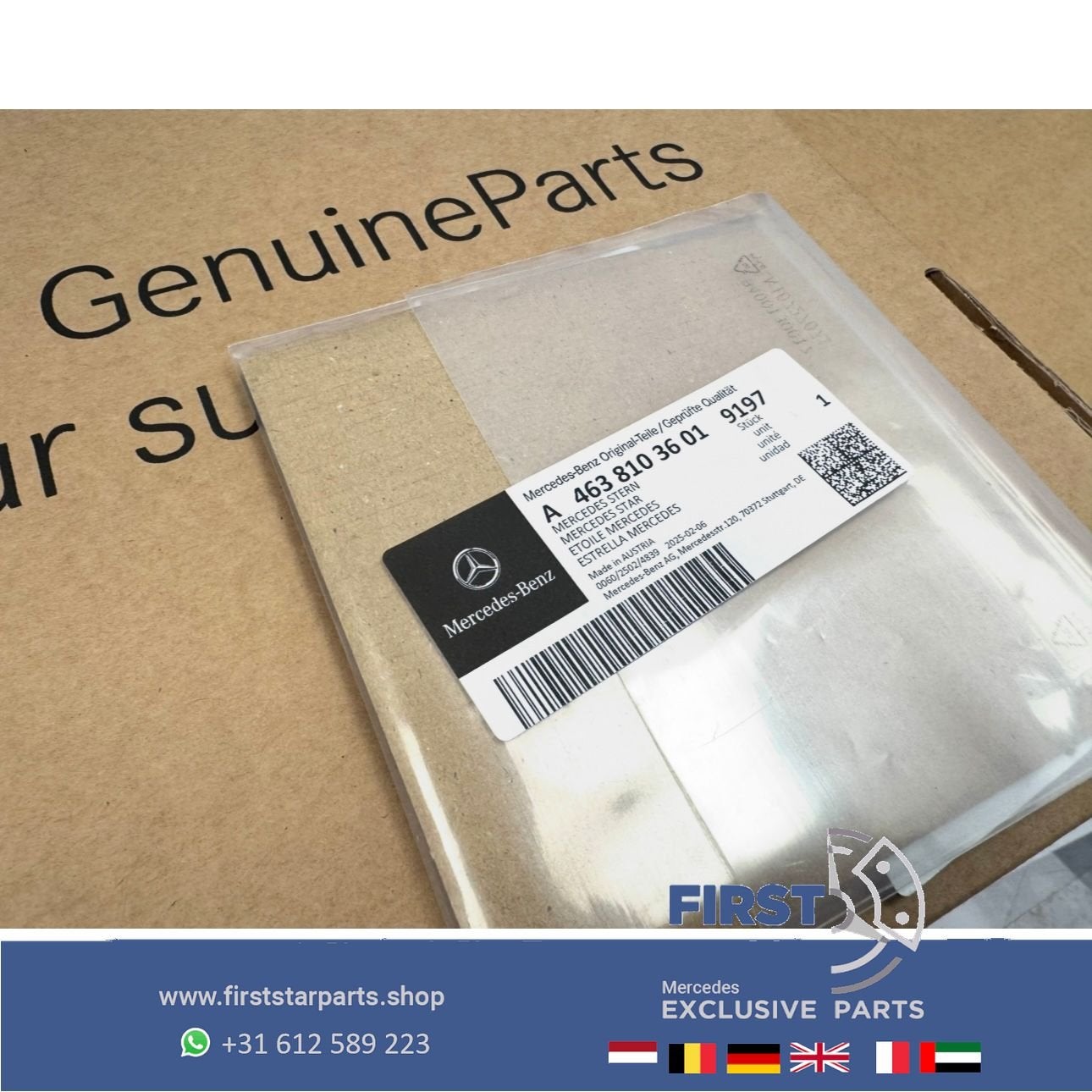 W463 STER Kofferbak LOGO achterklep G KLASSE G63 G63s EMBLEE, Utilisé, -, -, Enlèvement ou Envoi