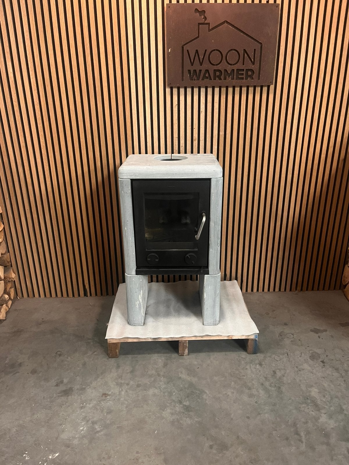 26078 Poêle Morso Soapstone 8kw, Enlèvement, Utilisé, Bois, Autoportant