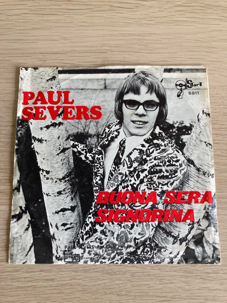 Paul severs - ik ben verliefd op jou / buona sera signorina, Cd's en Dvd's, Vinyl Singles, Ophalen, Zo goed als nieuw