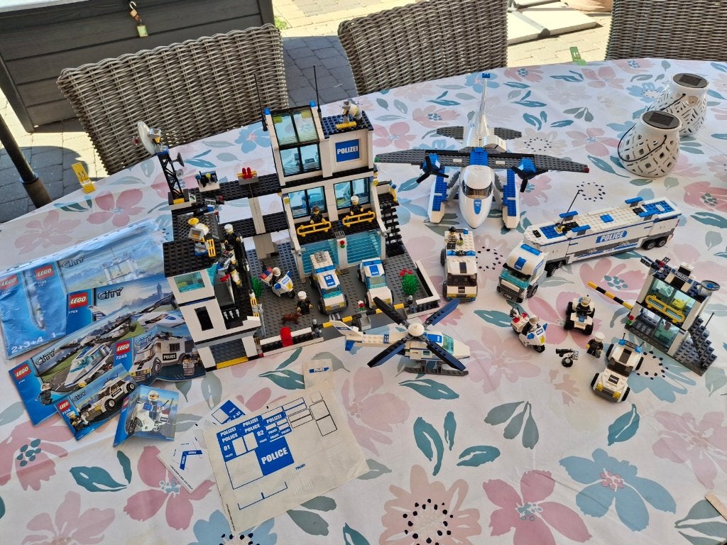 Lego Politie sets (7x), Gebruikt, Compleet, Lego, Ophalen of Verzenden