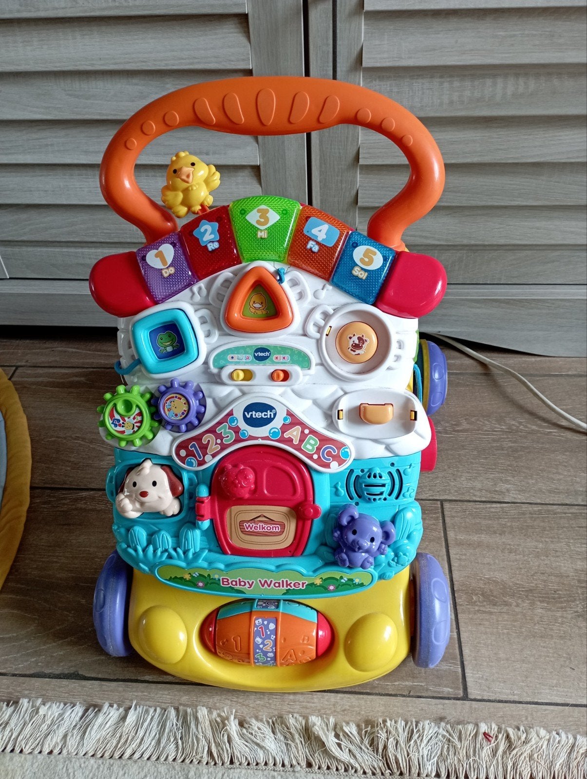 Loopwagentje VTECH, Kinderen en Baby's, Speelgoed | Buiten | Voertuigen en Loopfietsen, Ophalen, Gebruikt, Duwvoertuig