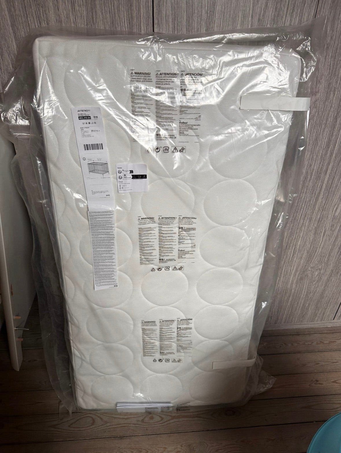 Matras ledikant 60x120 ikea JÄTTETRÖTT NIEUW, Ophalen, Zo goed als nieuw