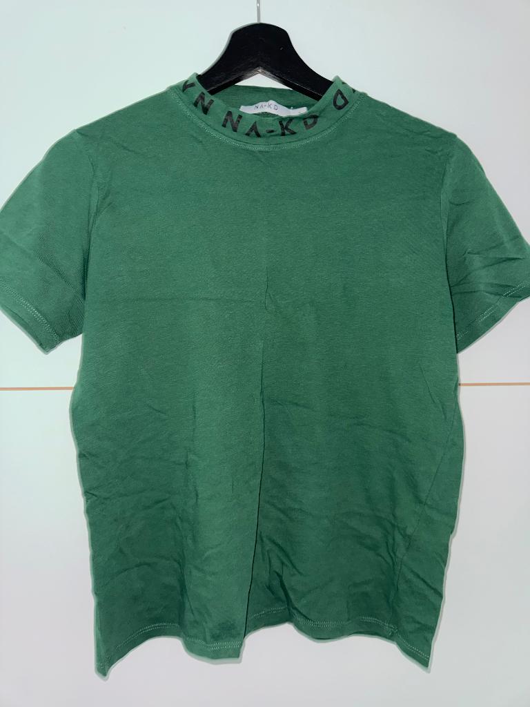 T-shirt Na-kd vert col montant, Na-kd, Nieuw, Ophalen of Verzenden, Korte mouw