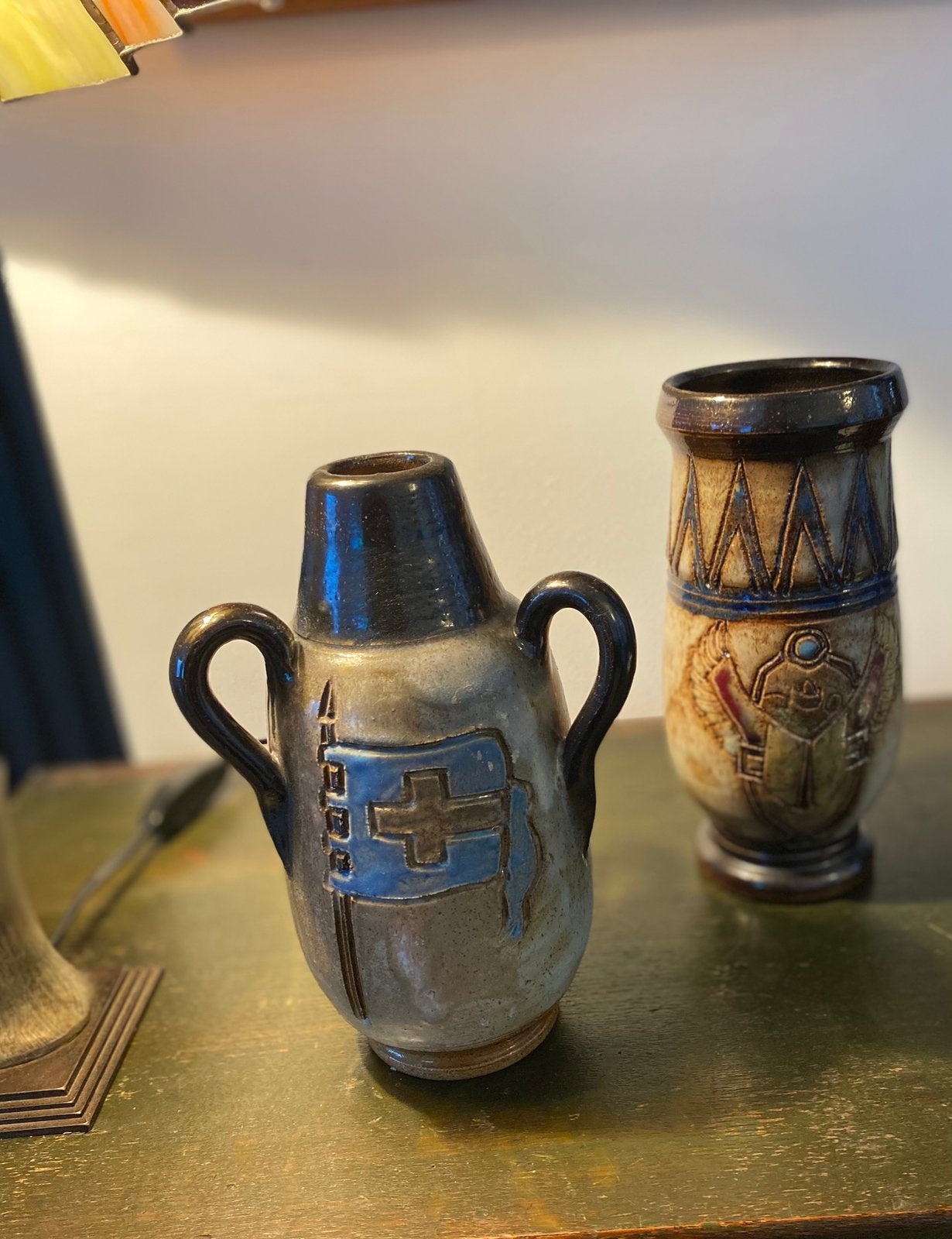 Paire de Vases Art Déco - Roger GUÉRIN (Bouffioulx), Enlèvement