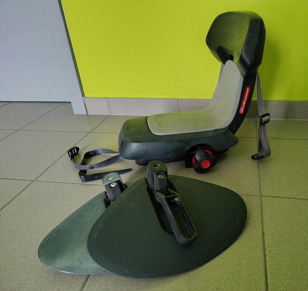 Siège de vélo, Enlèvement, Siège arrière, Polisport, Repose-pieds
