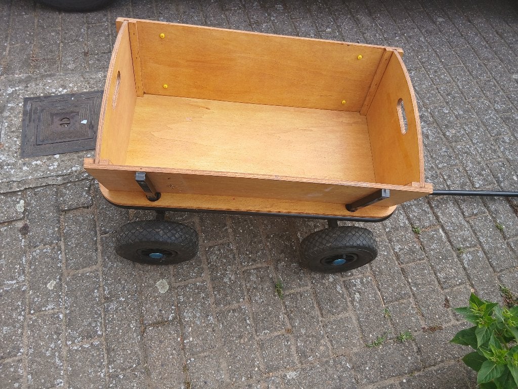 Houten bolderkar, Caravans en Kamperen, Bolderkarren, Ophalen, Zo goed als nieuw