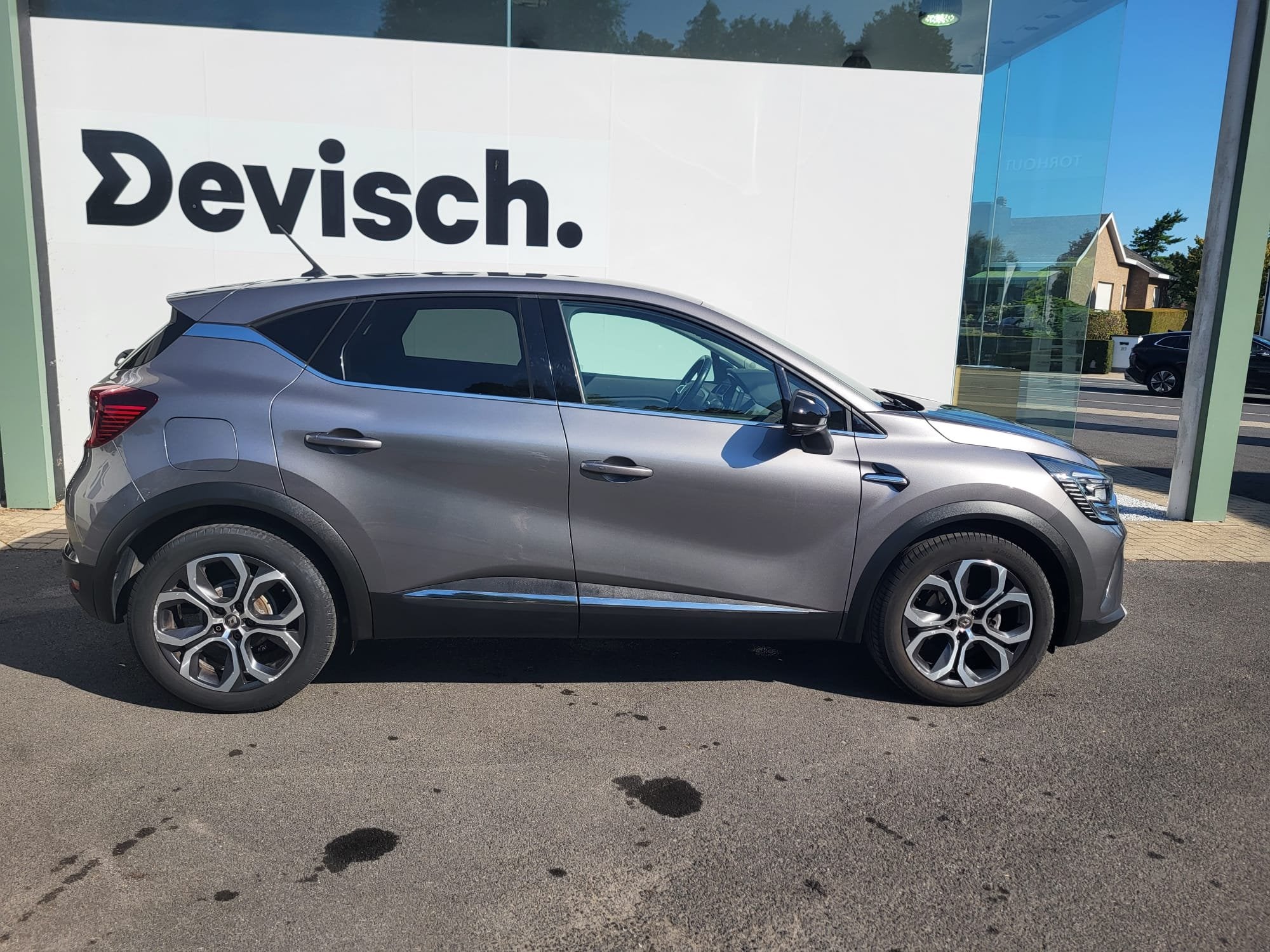 Renault Captur INTENS TCE100 (bj 2020), Auto's, Renault, 118 g/km, Gebruikt, Zwart, Leder en Stof