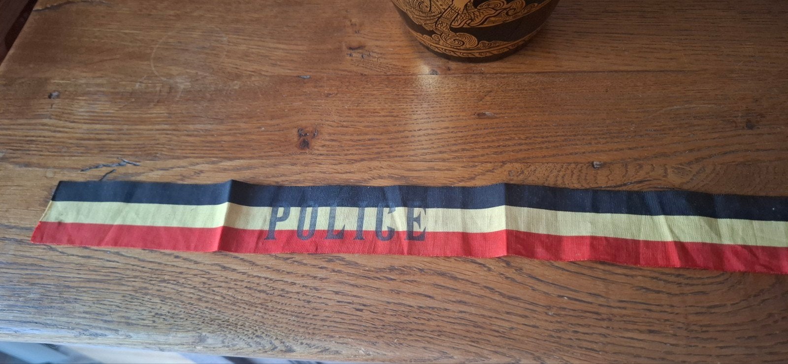 Belgique_Brassard Police occupation_1940-44, Enlèvement ou Envoi, Armée de terre, Autres types