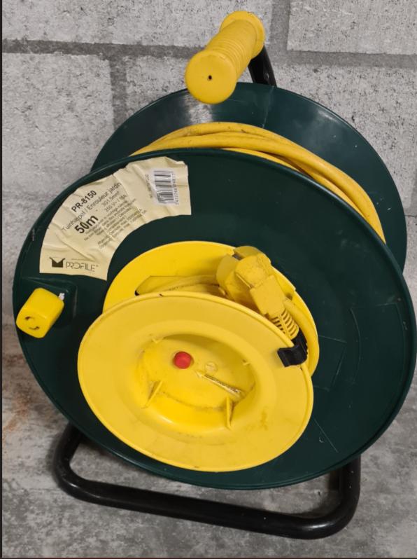 câble d'extension pour enrouleur de jardin 50M 16A, Bricolage & Construction, Enlèvement, Utilisé, Câble ou Fil électrique