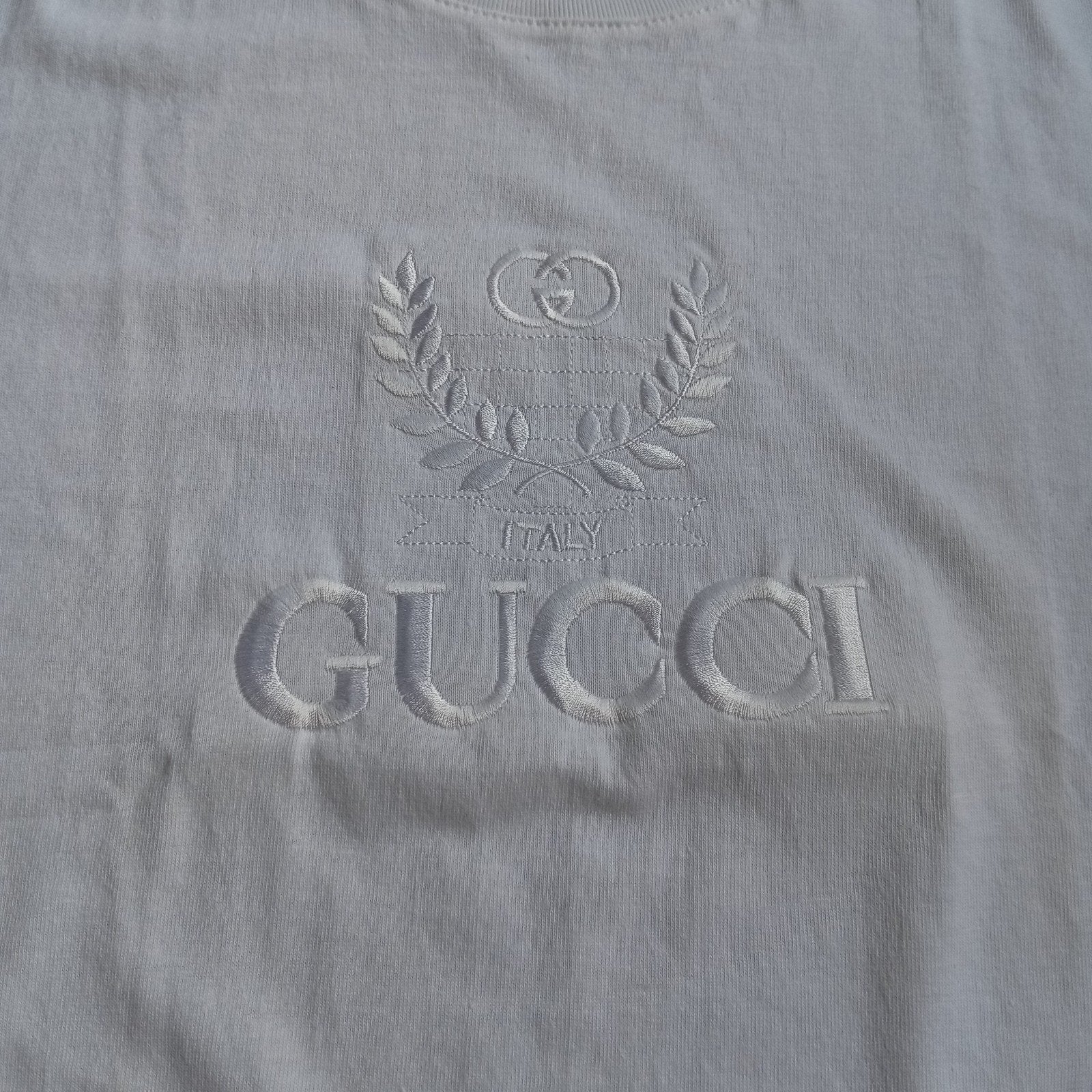 Witte Gucci bootleg tshirt 90s maat XL, Ophalen of Verzenden, Zo goed als nieuw, Maat 56/58 (XL), Gucci