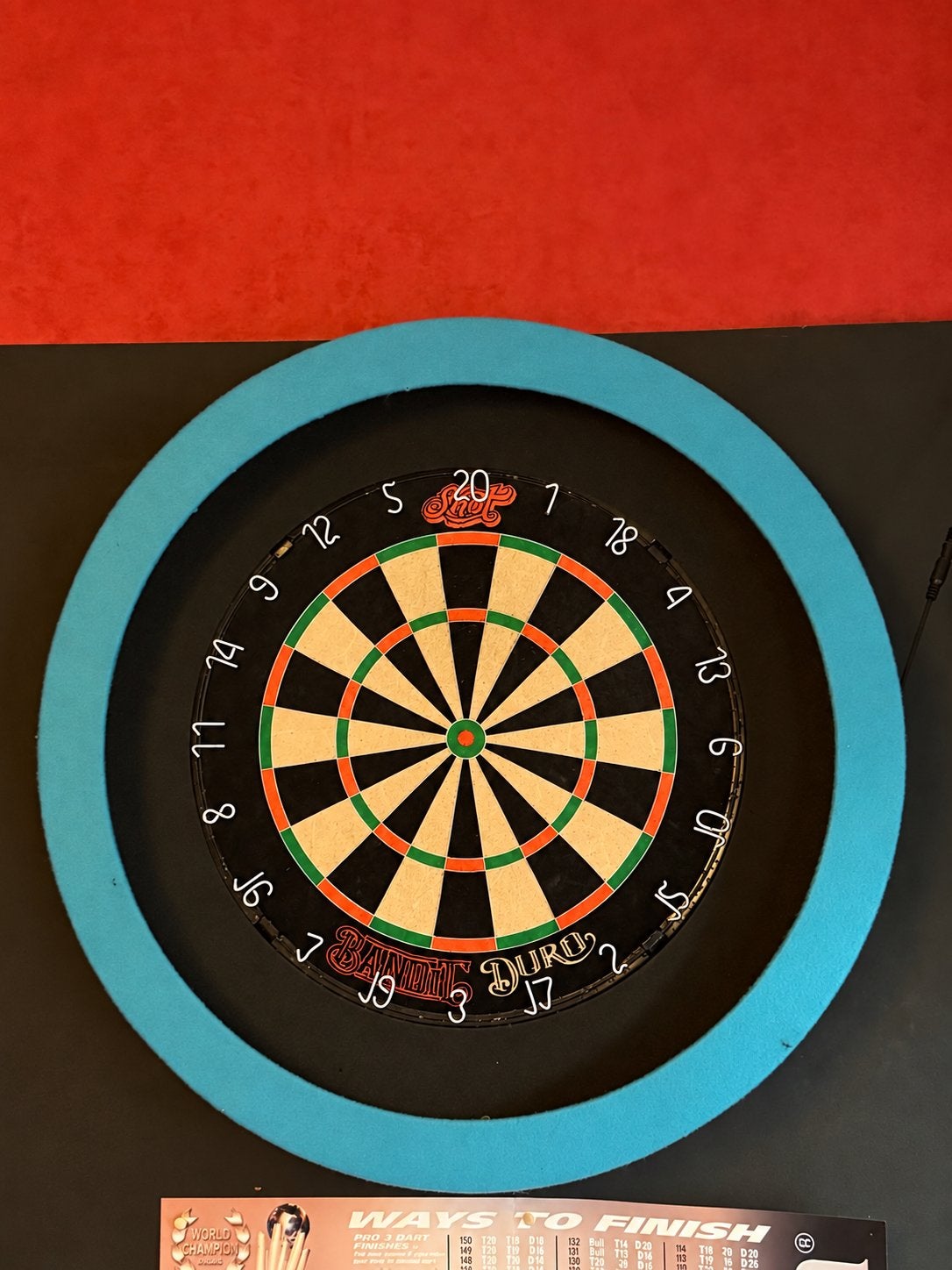 De Shot Bandit Duro + surround, Ophalen, Gebruikt, Dartbord