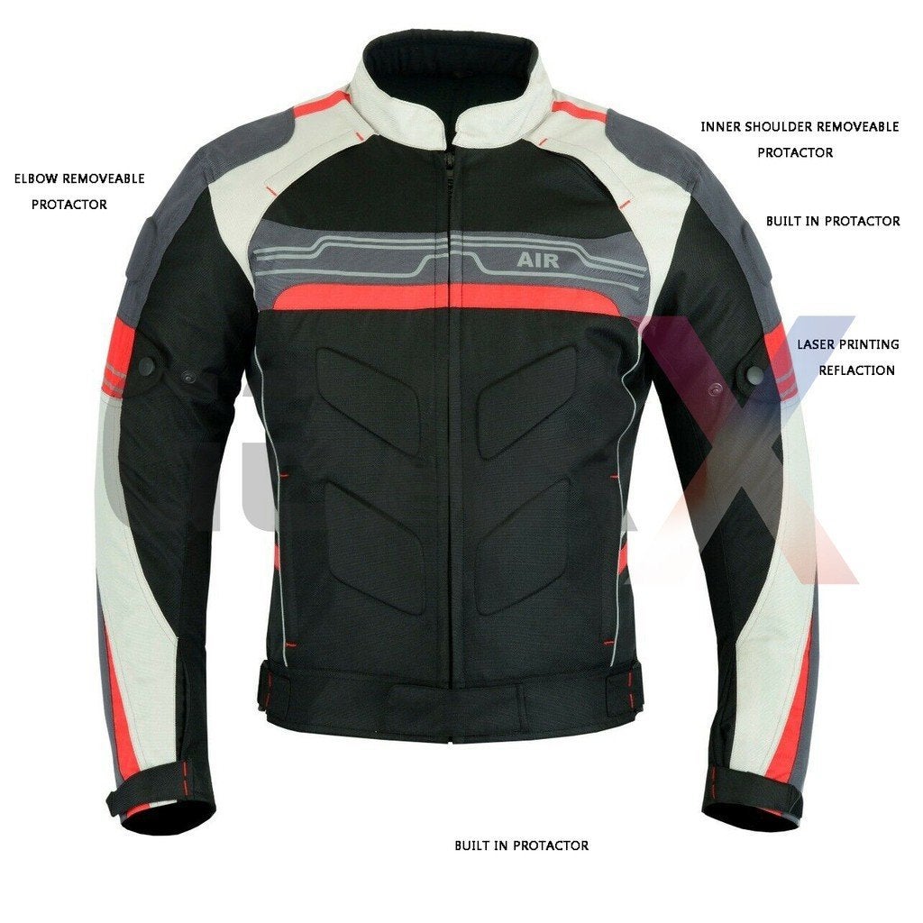 veste de Moto textile cordura 600D neuf CE protecteurs, Motos, Envoi, Neuf, avec ticket, Manteau | tissu