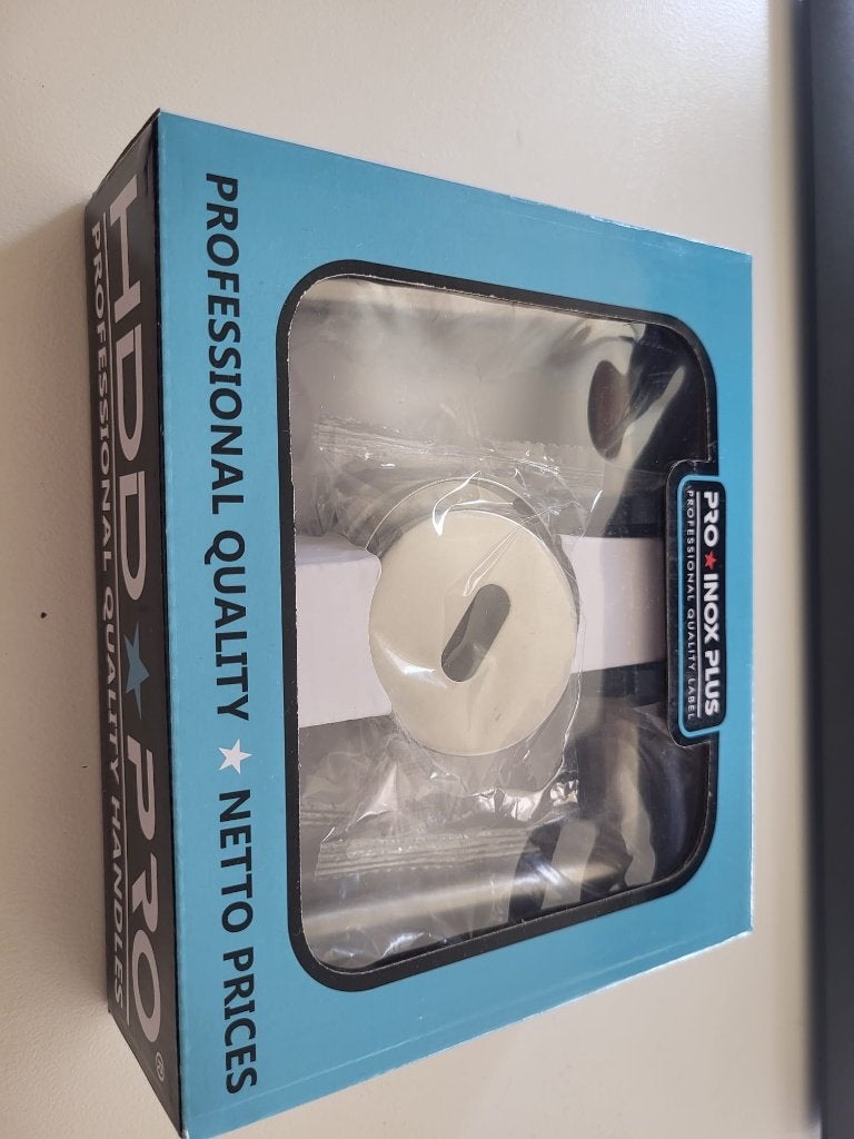 DEURKRUK PRO I SHAPE 19MM INOX PLUS R+E, Doe-het-zelf en Bouw, Ophalen of Verzenden, Gebruikt, Inox, Klink of Kruk
