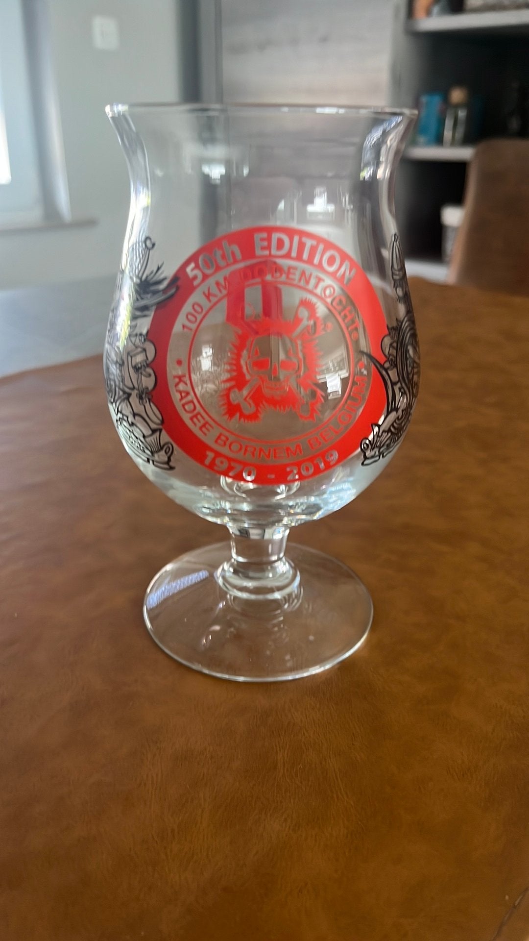Duvel glas Dodentocht, Ophalen of Verzenden, Zo goed als nieuw