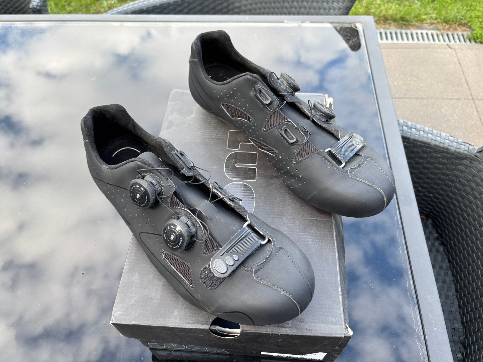 Fietsschoenen luck maat 46 nieuw., Enlèvement ou Envoi, Neuf, Autres types, Carbone