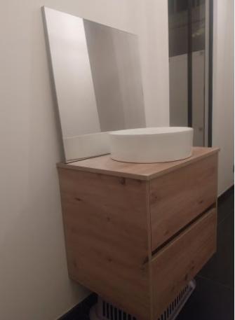 Wastafel met waskom en spiegel, Ophalen, Nieuw, Wastafel