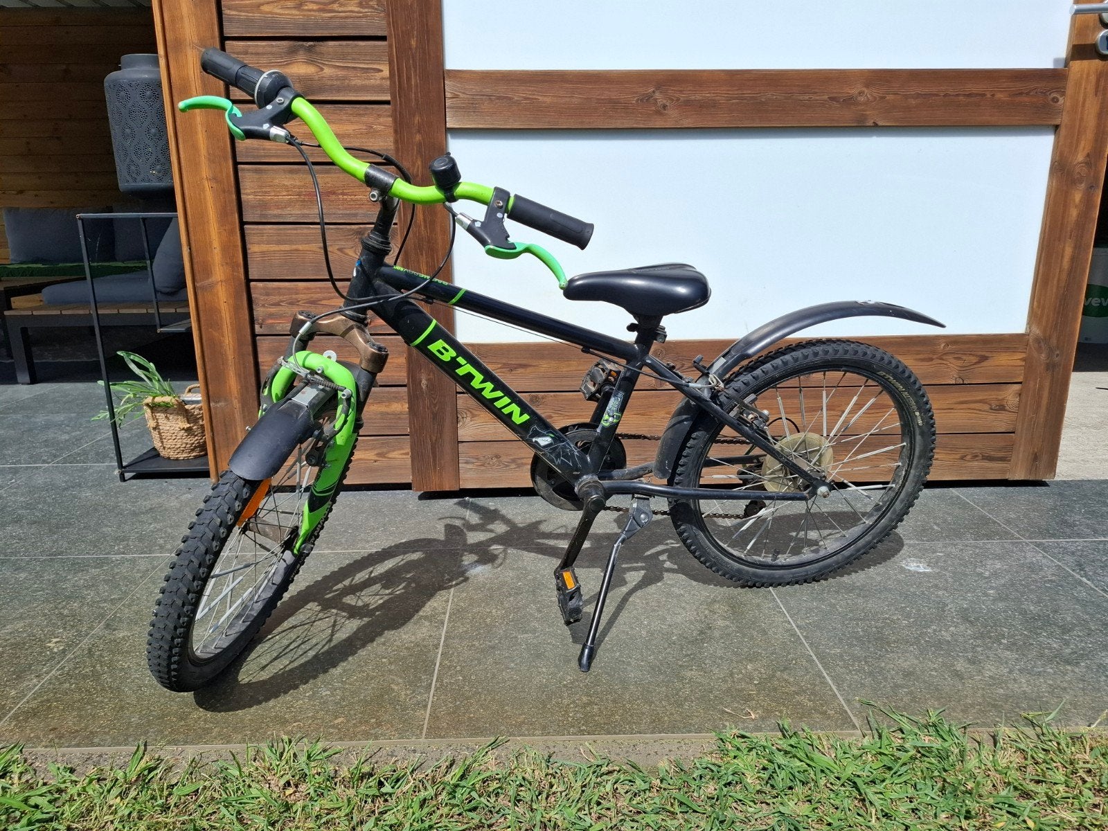 kinderfiets B twin, Fietsen en Brommers, Fietsen | Crossfietsen en BMX, Ophalen, Gebruikt, 16 tot 20 inch, B twin