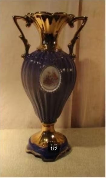 Prachtige Oud Italiaanse Porseleine Kruik - 36cm, Antiek en Kunst, Ophalen of Verzenden