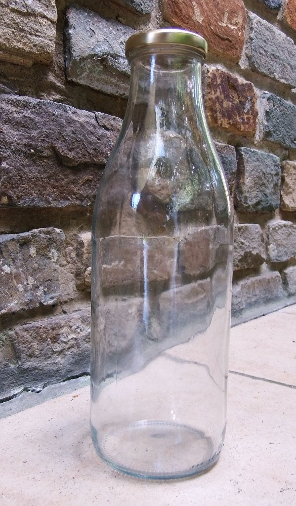 bouteilles en verre avec couvercle métallique a donner, Ophalen, Kom(men), Overige stijlen, Glas