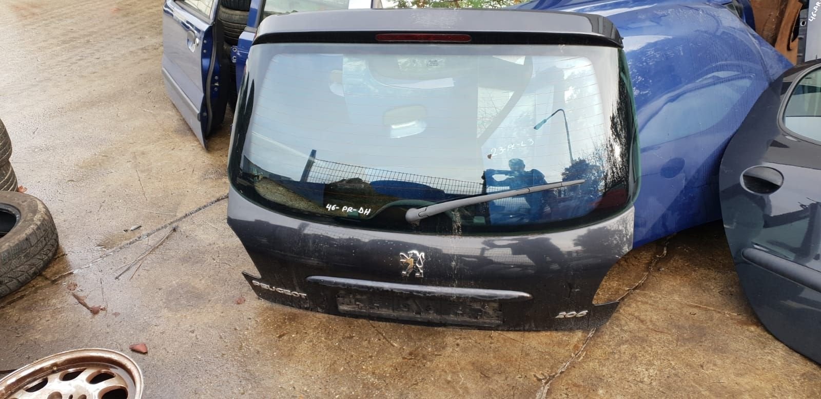 PEUGEOT 206 HB  ACHTERKLEP BJ 98 TOT 2008, Arrière, -, Haillon arrière, Utilisé