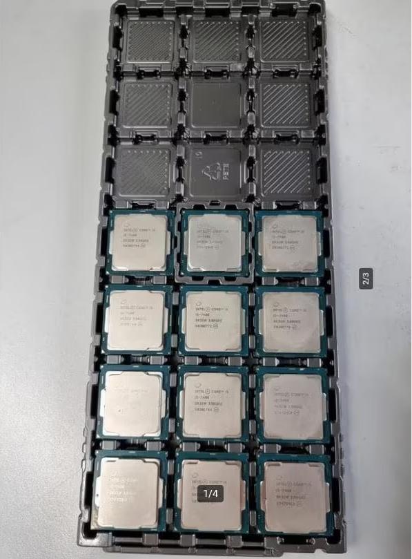 10 stuks intel i5 7400 processor met nieuwe heatsinks, Computers en Software, Processors, Zo goed als nieuw, 4-core, 3 tot 4 Ghz