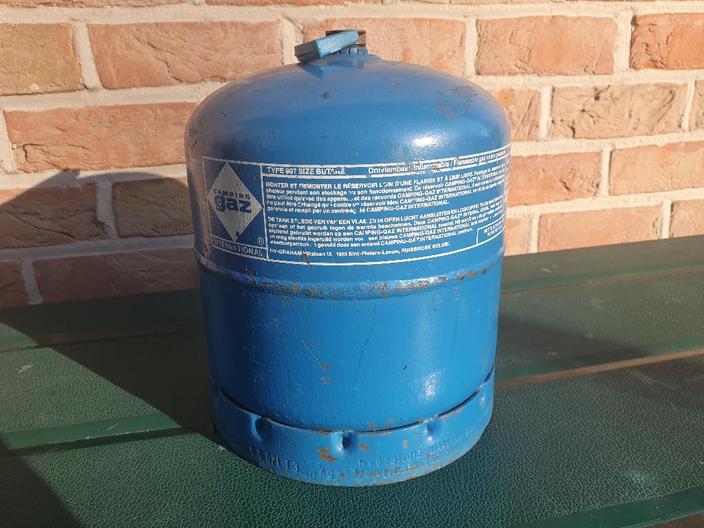 Bouteille Campinggaz type 907 (cont 2,75 kg),  1,5 kg de gaz, Enlèvement