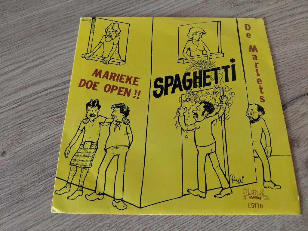 VINYL SINGLE - DE MARLETS - SPAGHETTI, Ophalen, Zo goed als nieuw, Single