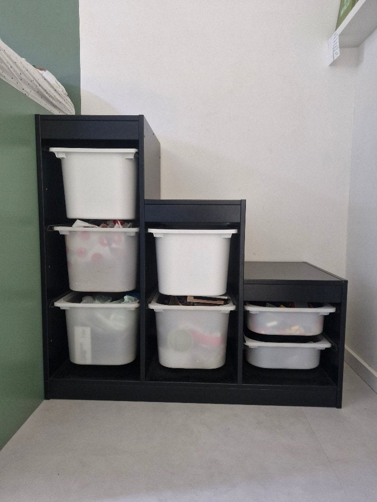 Trofast zwart ikea trap kastje, Ophalen, Gebruikt, Kast
