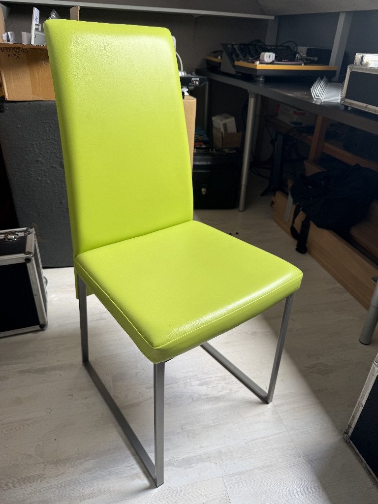 6 chaises de salle à manger, Maison & Meubles, Chaises, Autres couleurs, Métal, Comme neuf, Enlèvement