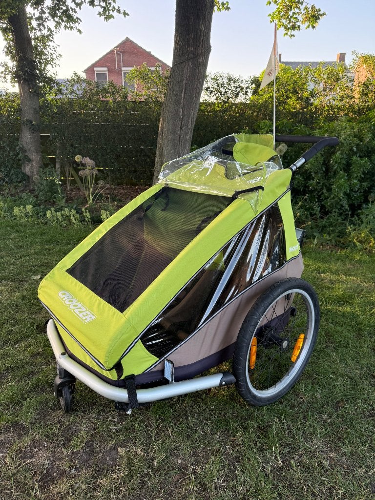 Fietskar Croozer kid for 2, Fietsen en Brommers, Fietsaccessoires | Aanhangwagens en Karren, Ophalen, Gebruikt, Kinderkar, 40 tot 60 kg