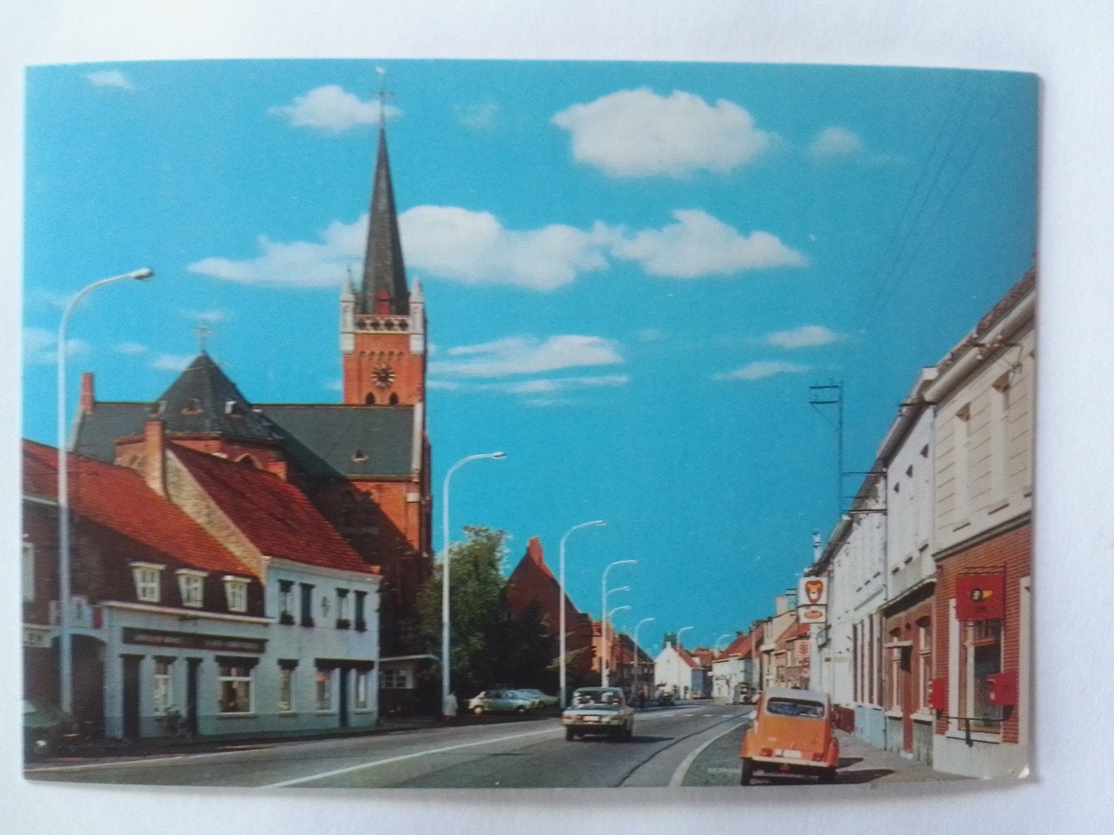 VILLE DE DAMME SIJSELE avec ancienne voiture Citroën 2CV, Collections, Enlèvement ou Envoi, 1960 à 1980, Non affranchie, Flandre Occidentale