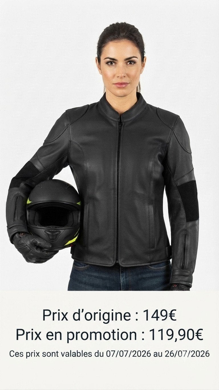 Nieuwe leren motorjas met CE-protectoren, Verzenden, Nieuw met kaartje, Dames, Jas | leer