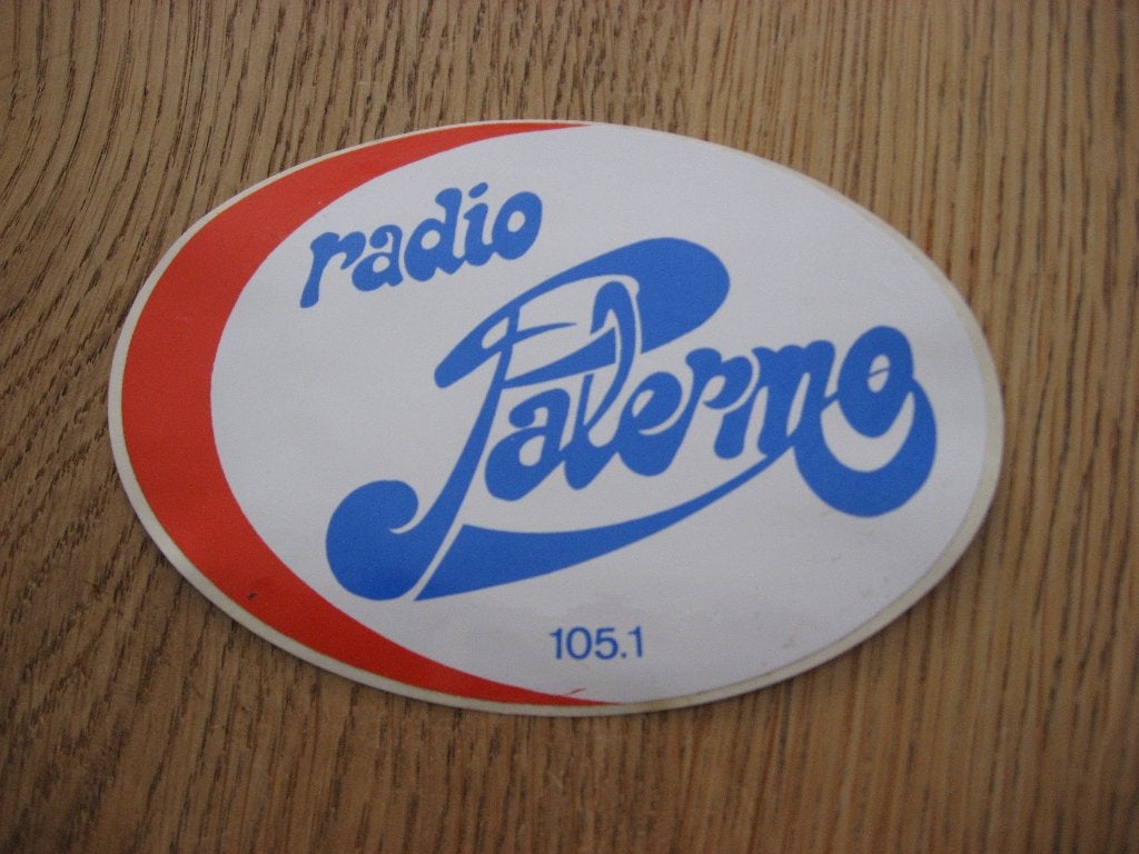 radio Palermo Sticker, Verzamelen, Stickers, Ophalen of Verzenden, Nieuw, Film, Tv of Omroep