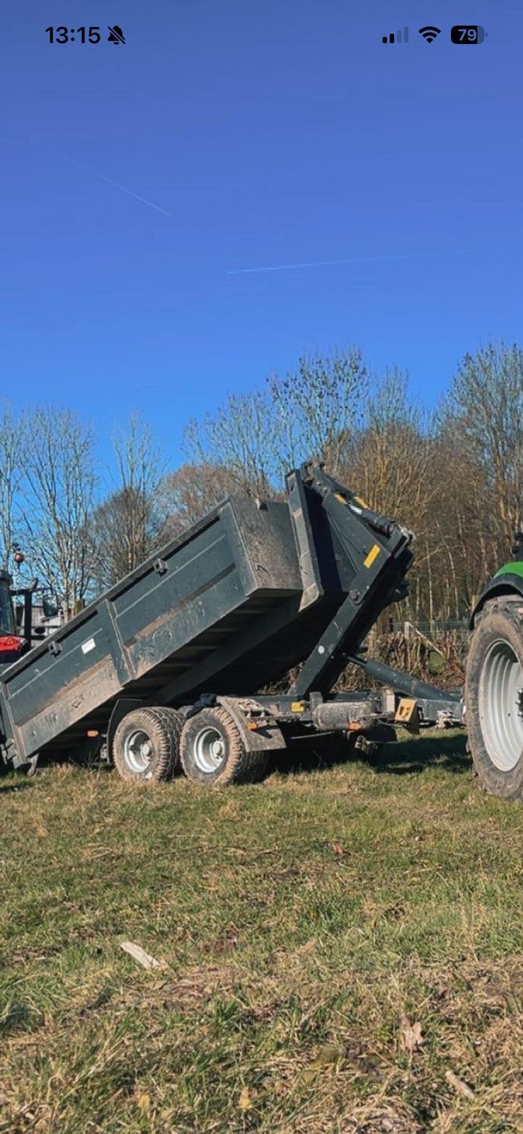 Pronar containerhaak, Ophalen