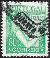 1 Postzegel Portugal 1931 Lusiadas, Postzegels en Munten, Postzegels | Europa | Overig, Ophalen of Verzenden, Portugal, Gestempeld