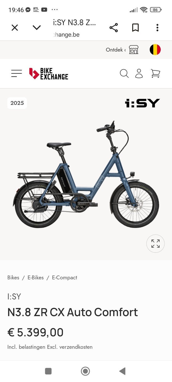 isy elektrische fiets, Fietsen en Brommers
