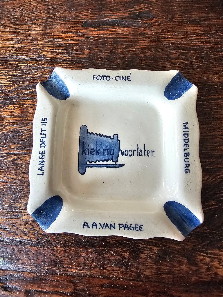 Asbak delfsblauw, Antiek en Kunst, Ophalen of Verzenden